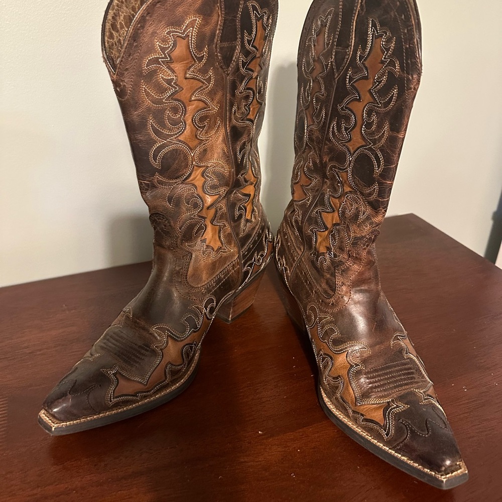 Brown Western Cowboy Boots